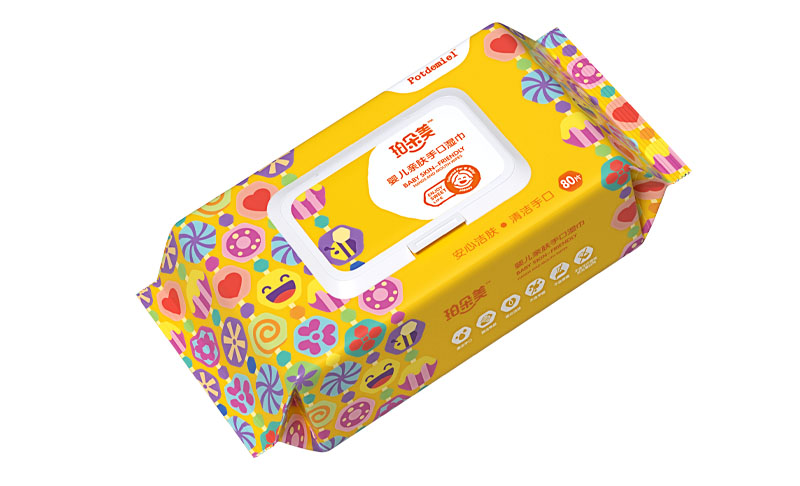 珀朵美嬰兒親膚手口濕巾 80片